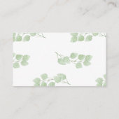 Eucalyptus minimalistische platte platte kaarten plaatskaartje (Achterkant)