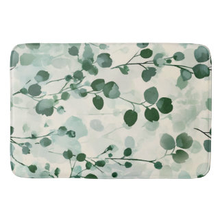 Eucalyptus Mint Waterverf Floral Badmat