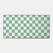Eucalyptus mist checkerboard pattern bureaumat (Voorkant)