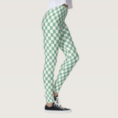 Eucalyptus mist checkerboard pattern leggings (Rechts)