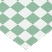 Eucalyptus mist checkerboard pattern tafelkleed (Gekanteld)