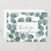 Eucalyptus Modern 2 Bedankkaart (Voorkant / Achterkant)