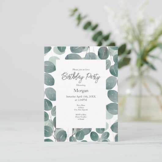 Eucalyptus Modern 2 Kaart (Staand voorkant)