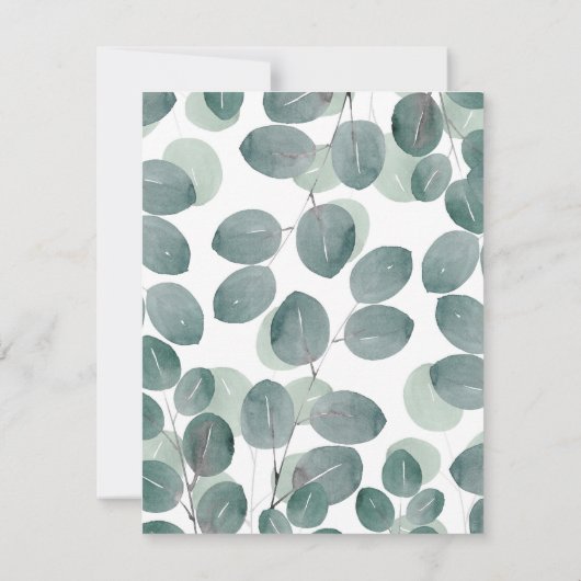 Eucalyptus Modern 2 Kaart (Achterkant)