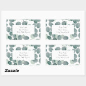 Eucalyptus Modern 2 Rechthoekige Sticker (Vel)