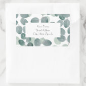 Eucalyptus Modern 2 Rechthoekige Sticker (Tas)