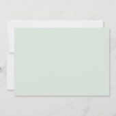 Eucalyptus Modern Baptism Photo Thank You Cards Kaart (Achterkant)