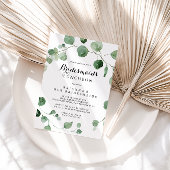 Eucalyptus Modern Bridesmaids Luncheon Shower Kaart