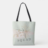 Eucalyptus Modern Greenery Abstract Vrijgezellenfe Tote Bag (Achterkant)