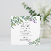 Eucalyptus Modern Vrijgezellenfeest Kaart (Staand voorkant)