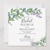 Eucalyptus Modern Vrijgezellenfeest Kaart (Voorkant)