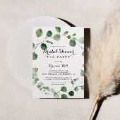 Eucalyptus Modern Vrijgezellenfeest Tea Party Kaart