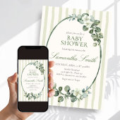 Eucalyptus Moderne Baby Shower Kaart