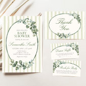 Eucalyptus Moderne Baby Shower Kaart