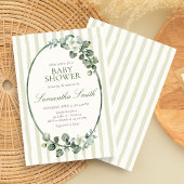 Eucalyptus Moderne Baby Shower Kaart