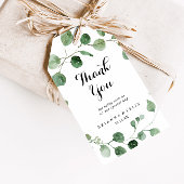 Eucalyptus Moderne kalligrafie bruiloft dank u Cadeaulabel