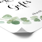 Eucalyptus Moderne kalligrafie-Kaarten en cadeaubo Poster (Hoek)