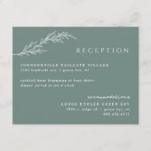 Eucalyptus Moderne Stenciled Botanische Details Informatiekaartje (Voorkant)