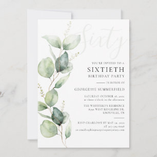 Eucalyptus Moeder 60e Verjaardag Kaart