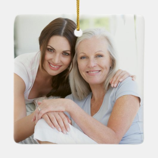 Eucalyptus Moeder van de Bride Foto Keepomwille Keramisch Ornament (Achterkant)