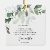 Eucalyptus Moeder van de Bride Keepomwille Keramisch Ornament (Voorkant)