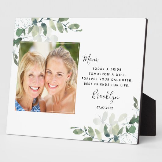 Eucalyptus Moeder van de bruidbruidsgift Fotoplaat (Zijkant)