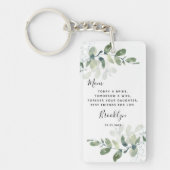 Eucalyptus Moeder van de bruidbruidsgift Sleutelhanger (Voorkant)