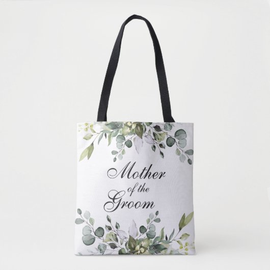 Eucalyptus Moeder van de Groom Wedding Canvas tas (Voorkant)