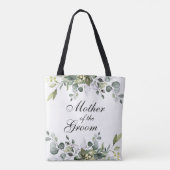Eucalyptus Moeder van de Groom Wedding Canvas tas (Achterkant)