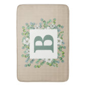 Eucalyptus Monogram Bath Mat (Voorkant Verticaal)