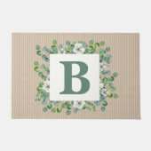 Eucalyptus Monogram Doormat Deurmat (Voorkant)