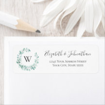 Eucalyptus Monogram Grote Waterverf