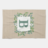 Eucalyptus Monogram Kitchen Towel Theedoek (Horizontaal)