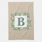 Eucalyptus Monogram Kitchen Towel Theedoek (Verticaal)