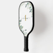 Eucalyptus Monogram Schrift Naam Botanische Verjaa Pickleball Paddle (Links)