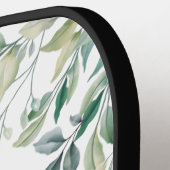 Eucalyptus Monogram Schrift Naam Botanische Verjaa Pickleball Paddle (Links Detail)