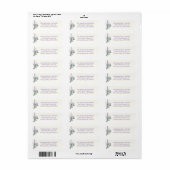 Eucalyptus n Lavender Return Address Labels (Full Sheet)