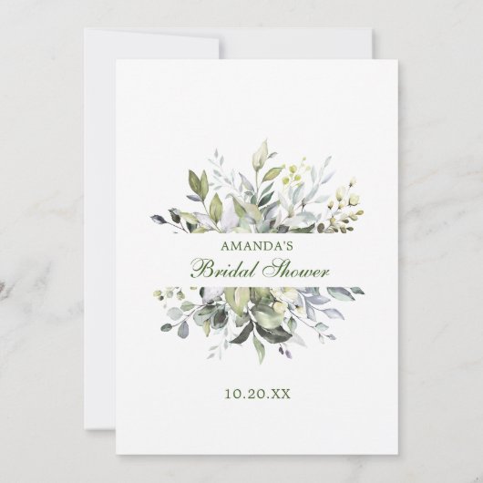 Eucalyptus Naam die Liefde Song Bruidsspel Kaart (Achterkant)