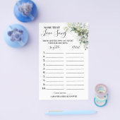 Eucalyptus-naam die van de Song Shower-game-kaart  Flyer (Enkel)