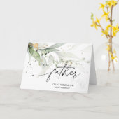 Eucalyptus naar mijn vader Bruidsdag Bruiden Pa Kaart (Gele Bloem)