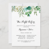 Eucalyptus nacht voor het repetitief avondeten kaart (Voorkant)