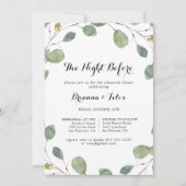 Eucalyptus nacht voor het repetitief avondeten kaart (Voorkant)