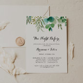 Eucalyptus nacht voor het repetitief avondeten kaart