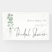 Eucalyptus Name Welkom in Vrijgezellenfeest Spandoek (Horizontaal)