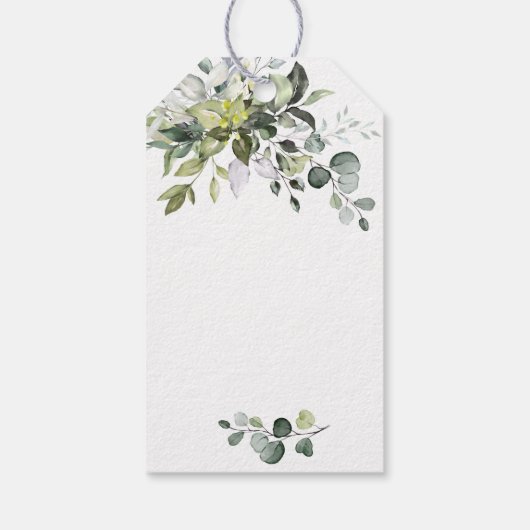 Eucalyptus neem een shot we gaan trouwen cadeaulabel (Achterkant)