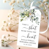 Eucalyptus neem een shot we gaan trouwen cadeaulabel