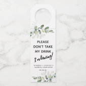 Eucalyptus Neem mijn Drink niet in Flessenhanger (Voorkant)