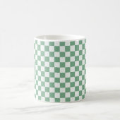 Eucalyptus nevel schaakbord patroon koffiemok (Center)