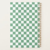Eucalyptus nevel schaakbordpatroon planner (Achterkant)