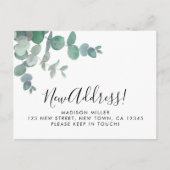 Eucalyptus New Address Moving Aankondigingskaart (Voorkant)